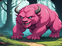 Play Magical Pink Beast Rescue - Free Online Escape Game