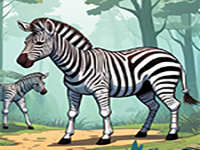 Play Happy Striped Zebra Escape - Free Online Escape Game