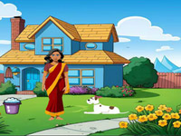 Play Maria Find Hidden Children - Free Online Escape Game