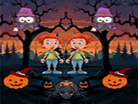 Play Save Twins From Scary Jungle - Free Online Escape Game