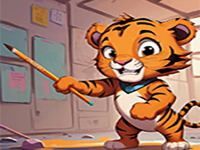 Play Educated Tiger Rescue - Free Online Escape Game