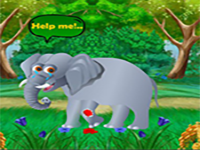 Play Help The Wounded Elephant - Free Online Escape Game