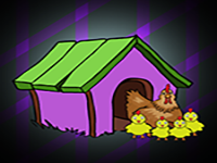 Play Hen Family Rescue From Small Purple House - Free Online Escape Game