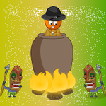 Rescue The Forest Traveler From Fire Pot