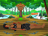 Play Rescue Injured Tribe Girl - Free Online Escape Game
