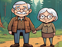 Play Aged Pair Rescue - Free Online Escape Game