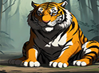Play Aged Tiger Rescue - Free Online Escape Game