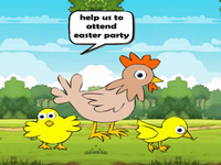 Play Chick Family Attends Easter Party - Free Online Escape Game