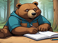 Play Smart Writer Bear Rescue - Free Online Escape Game