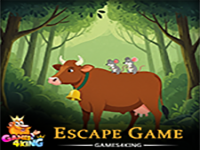 Play Energetic Brown Cow Escape - Free Online Escape Game