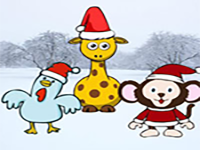Play Animals Attend Christmas Celebration - Free Online Escape Game