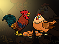 Play Rooster Family Rescue From Small House - Free Online Escape Game