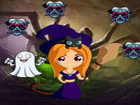 Play Sorceress Escaped Spider Realm - Free Online Escape Game
