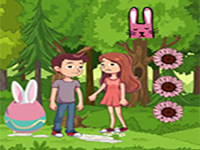 Play Couple Escaped Easter Land - Free Online Escape Game