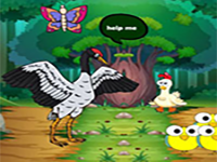 Play Nourish The Starving Crane - Free Online Escape Game