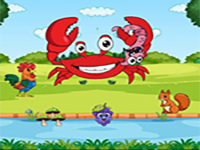 Play Crab Caught Worm Escape - Free Online Escape Game