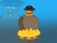 Play Orange Color Forest Officer Rescue - Free Online Escape Game