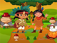 Play Tribes Gather For Thanksgiving Party - Free Online Escape Game