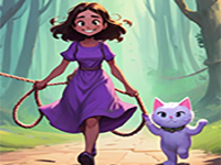 Play Friendly Girl And Kitty Rescue - Free Online Escape Game
