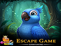 Play Bright Blue Parrot Rescue - Free Online Escape Game
