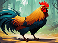 Play Strong Rooster Rescue - Free Online Escape Game