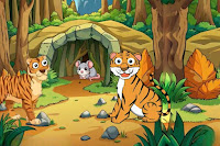 Play Vicious Tigers Trapped the Rat - Free Online Escape Game